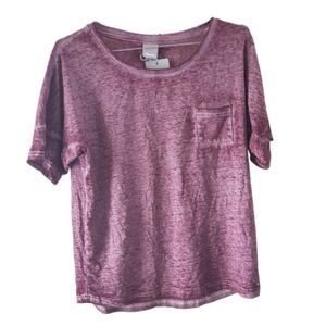 Brand New Bench Downtown Burgundy & Gray Short Sleeve Activewear T-Shirt